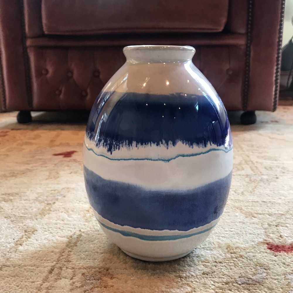 Blue and white vase